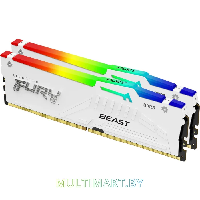 Оперативная память Kingston FURY Beast RGB 2x16GB DDR5 PC5-41600 (KF552C40BWAK2-32)